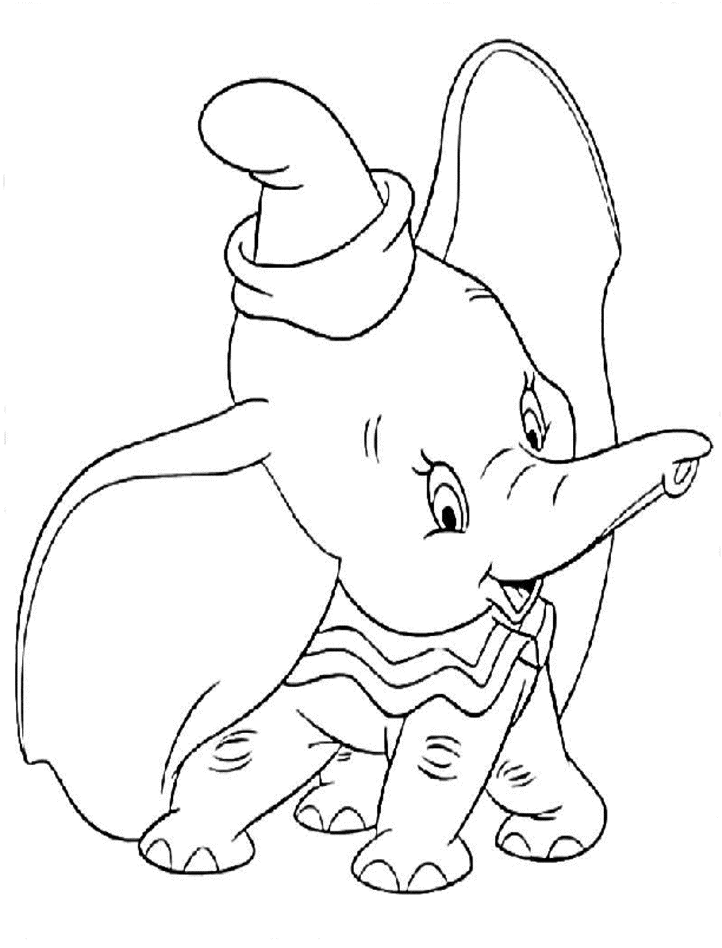 Dumbo Coloring Pages Free Coloring Home