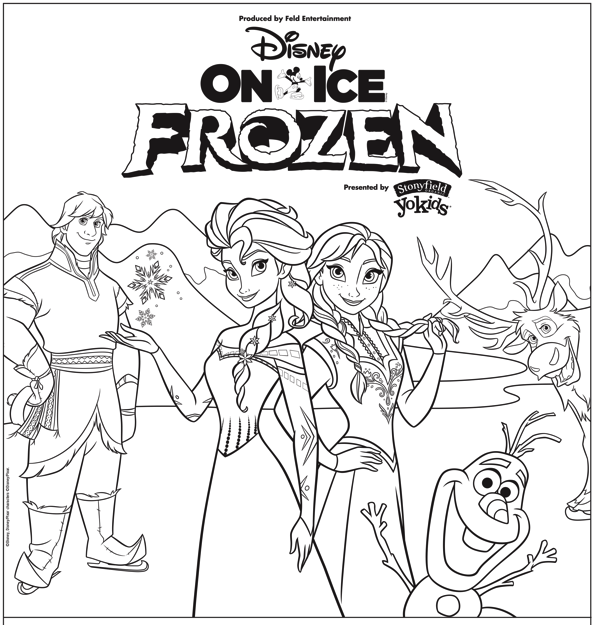Free FROZEN trivia questions and FROZEN coloring sheet