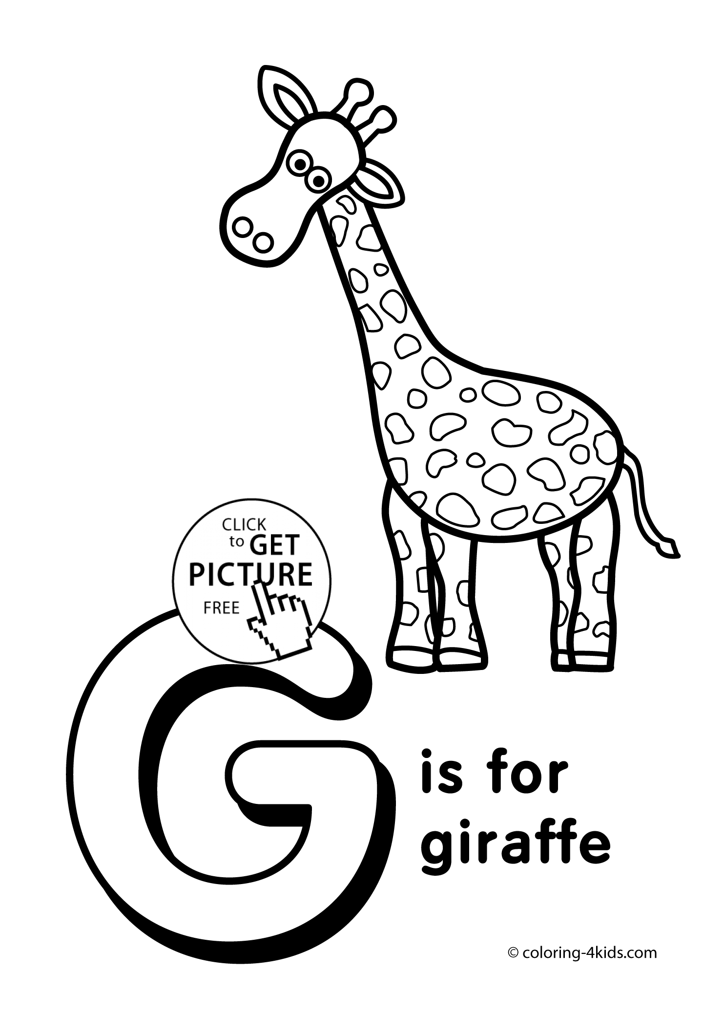 Letter G Coloring Pages Preschool Coloring Home