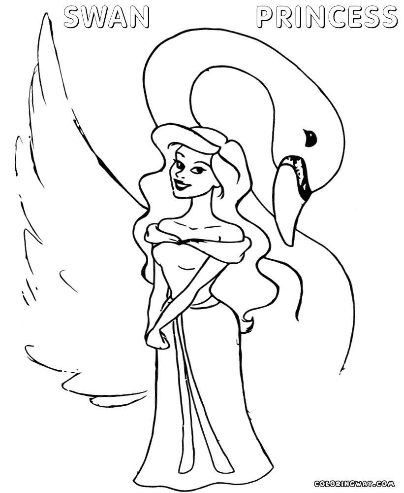 Swan Princess coloring pages | Coloring pages to download and print