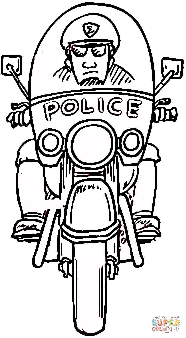 Free Kids Police Officer Coloring Pages Coloring Home
