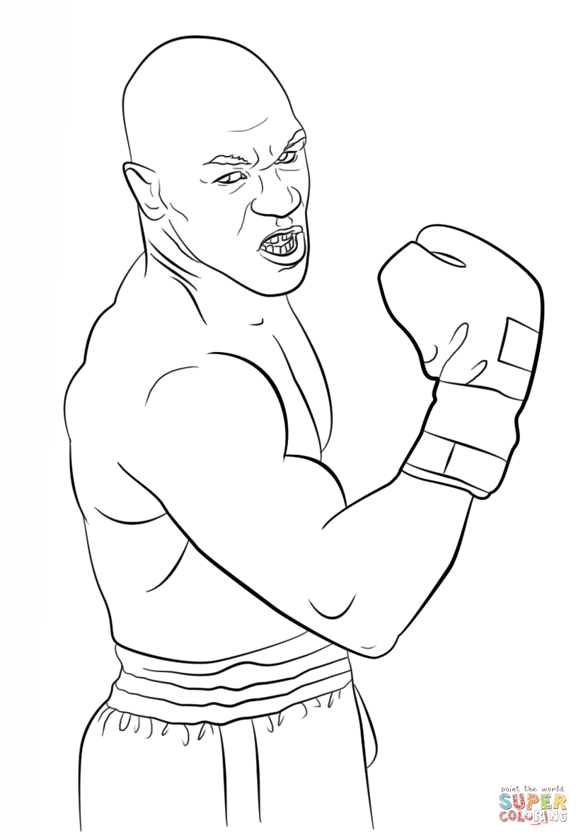 Mike Tyson coloring page | Free Printable Coloring Pages