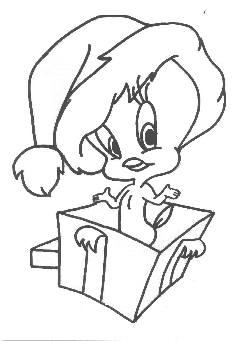 Disney Cartoon Characters Coloring Pages Christmas