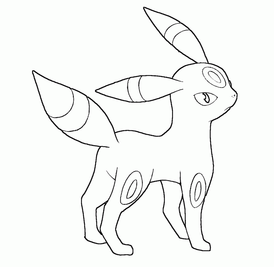 Pokemon Coloring Pages Umbreon - Coloring Home
