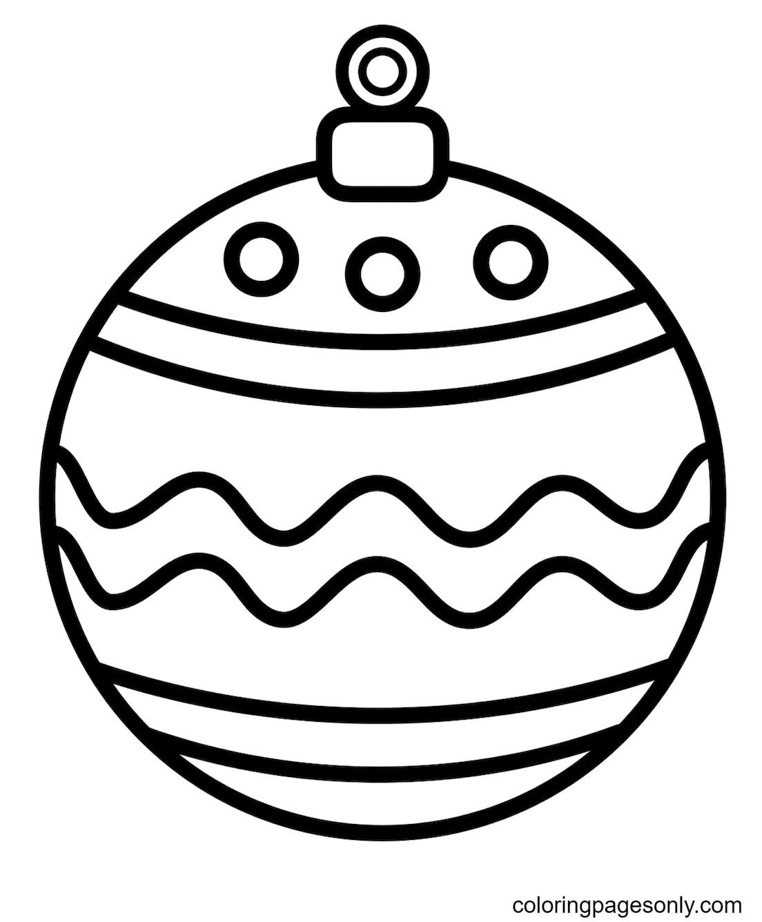 Christmas Ornaments Coloring Pages - Coloring Pages For Kids And Adults