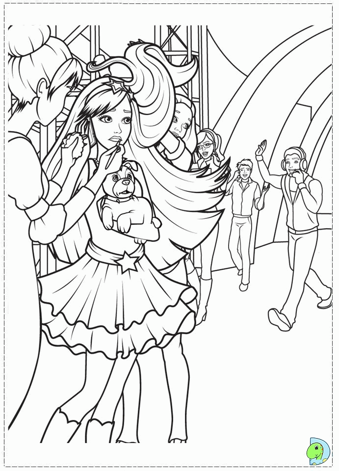 The Princess And The Popstar Coloring Pages - Coloring Home