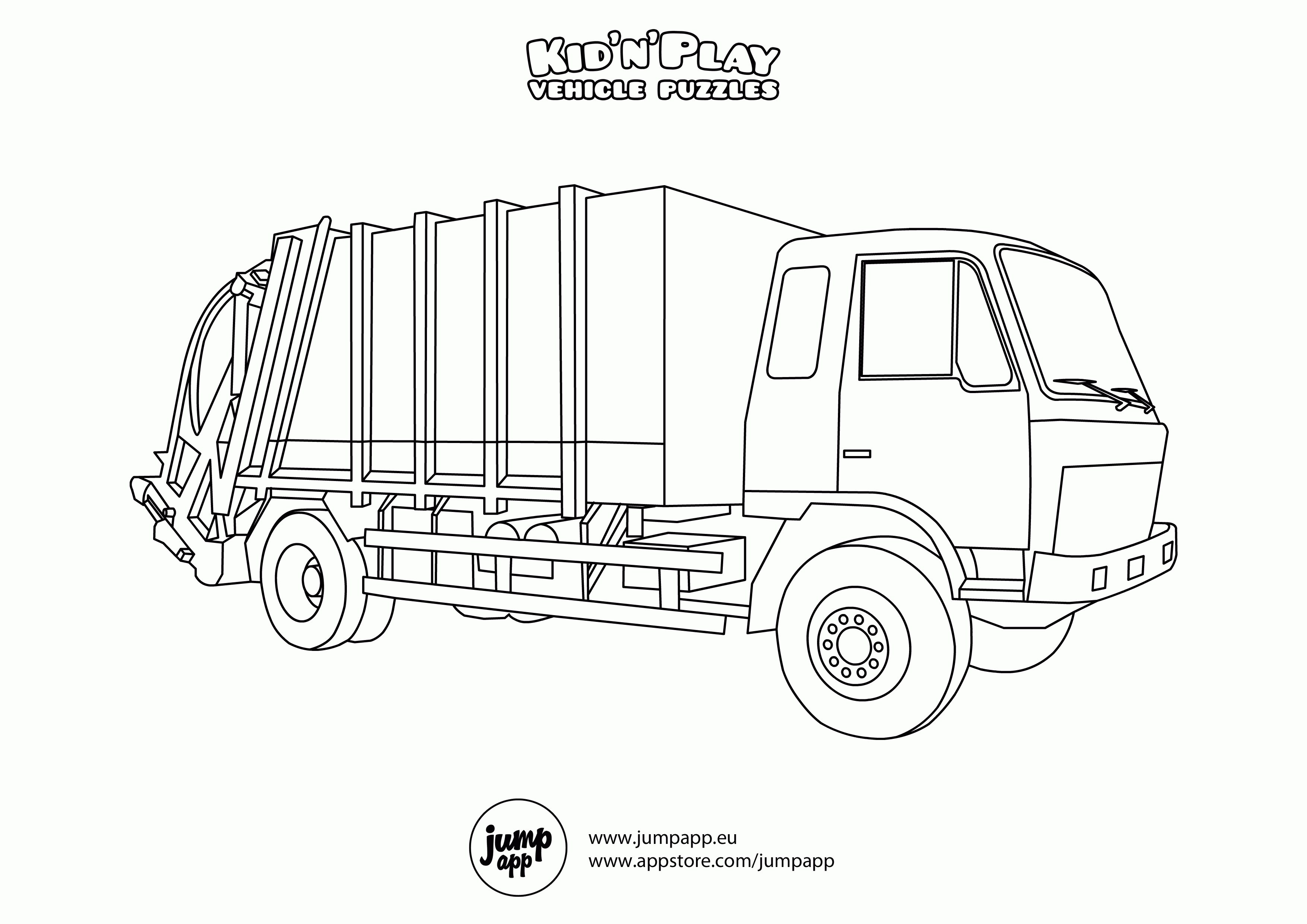 9 Pics Of Mail Truck Coloring Pages Printable Mail Truck