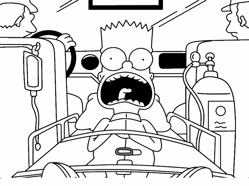 Bart Simpson Coloring Pages - smilecoloring.