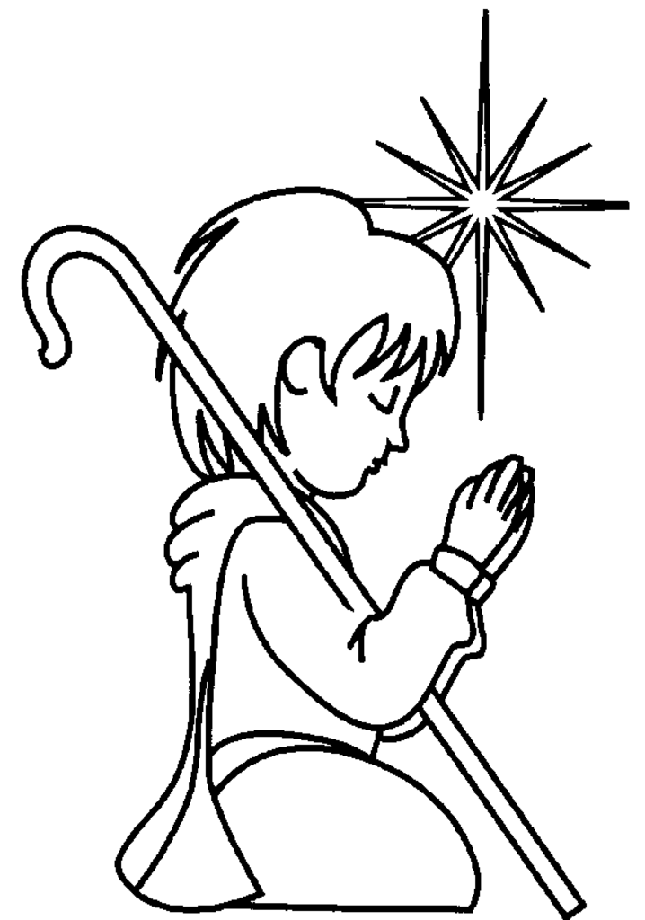 shepherd boy & the Star of Bethlehem | Christmas :: coloring pages 2 …