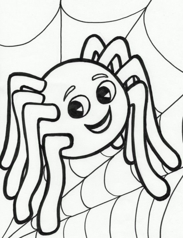 Cute Spider Coloring Pages Free Cute Spider Coloring Pages Free 