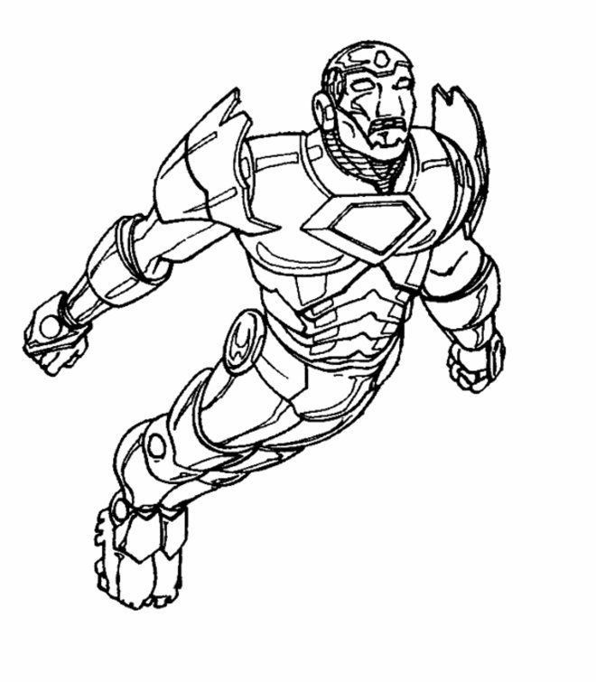 Iron Man Coloring Sheets - Kids Colouring Pages