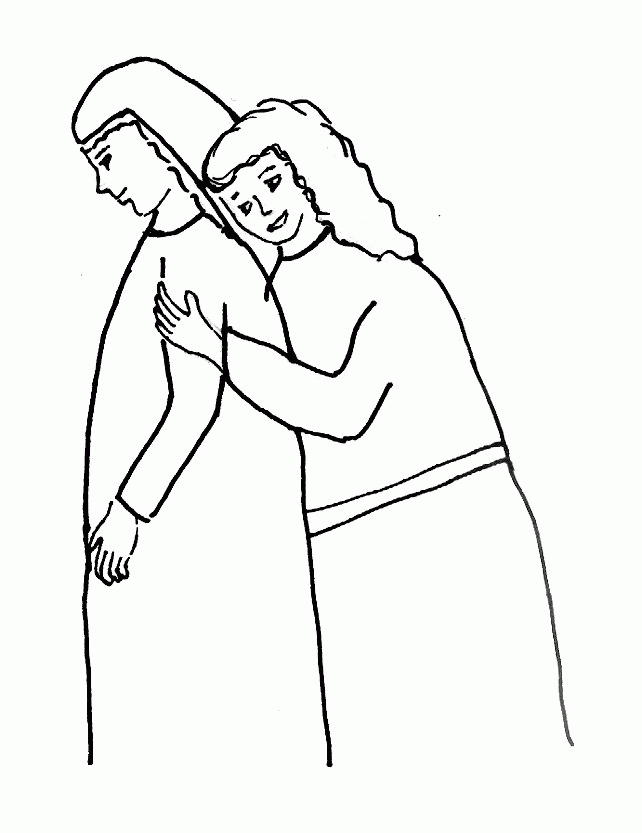 Bible Story Coloring Page Ruth Book Free Pages