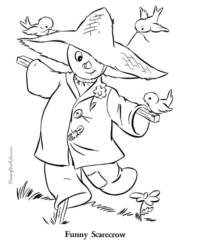 Colouring Pages For Kids Fall