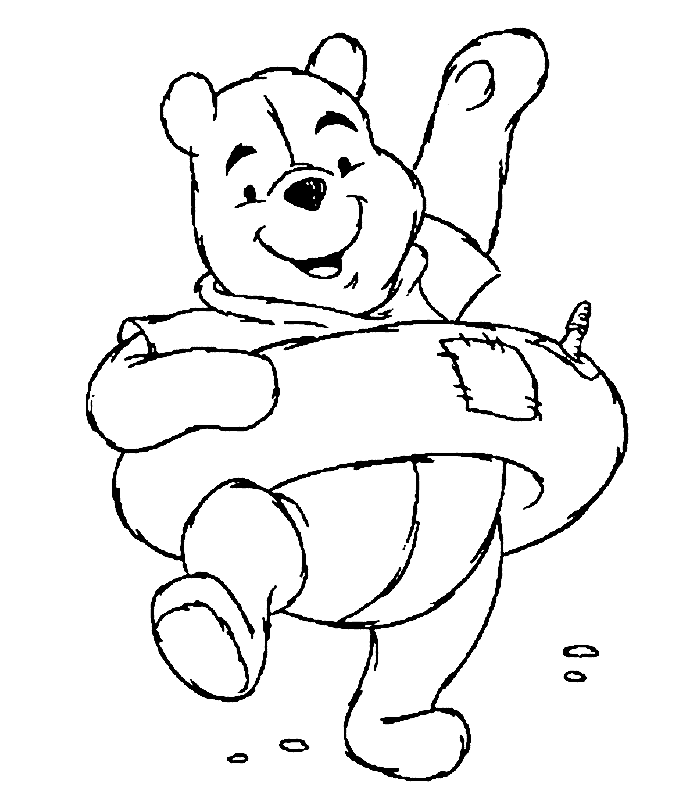 Baby Pooh Bear Coloring Pages 93 | Free Printable Coloring Pages