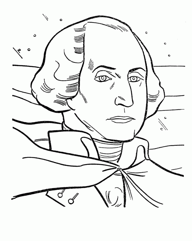 Coloring Page Of George Washington - Coloring Home