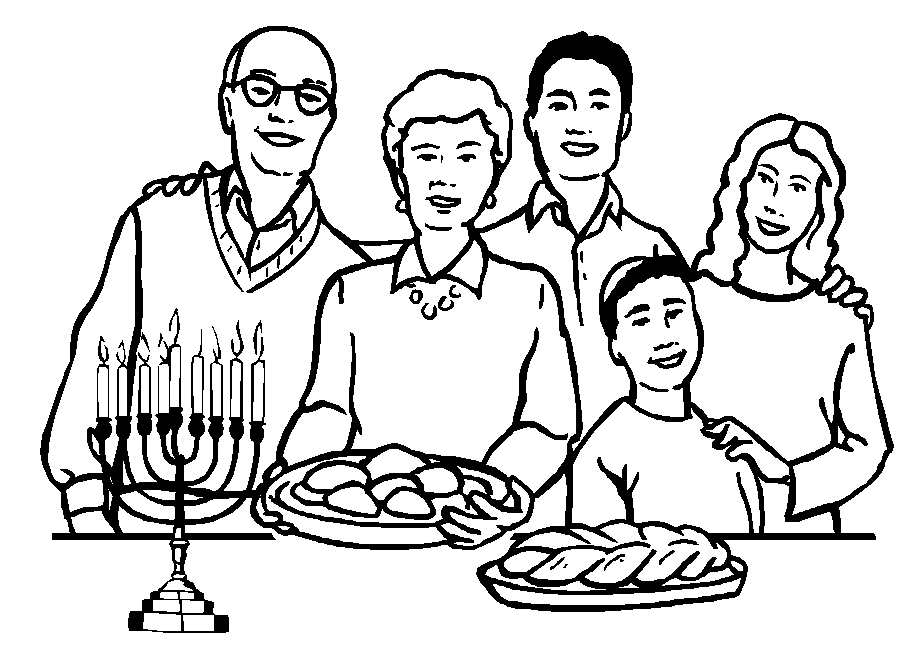 Printable Jewish # 7 Coloring Pages