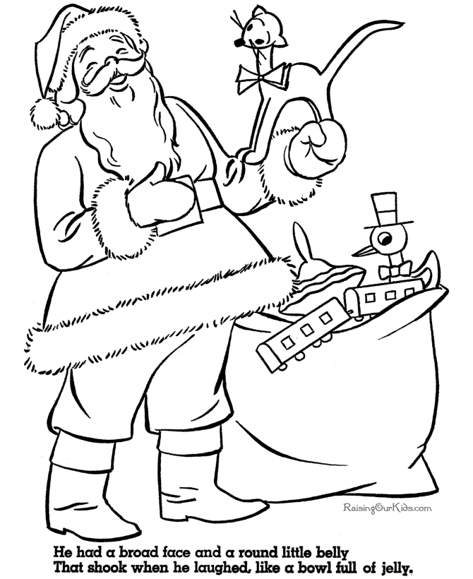Christmas Coloring Pages Mr And Mrs Claus