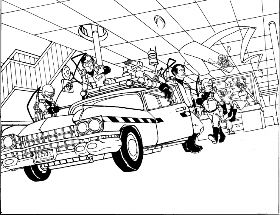 Ghostbusters Coloring Pages Coloring Home