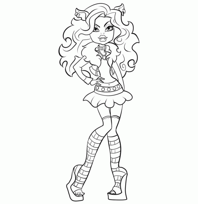 Monster High Characters Coloring Pages | Other | Kids Coloring 