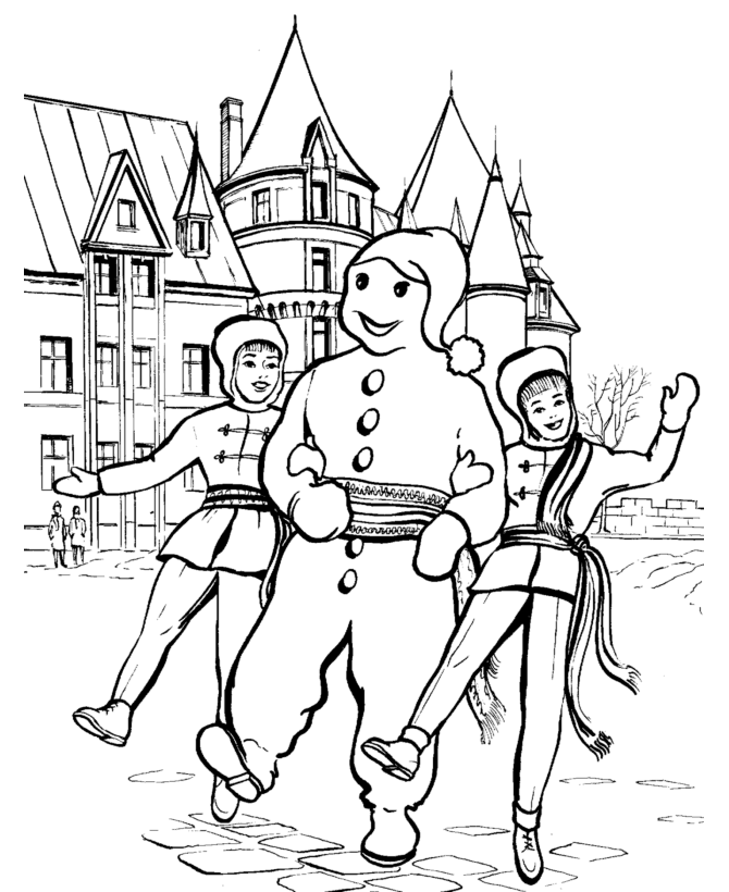 Winter Wonderland Coloring Pages - Coloring Home