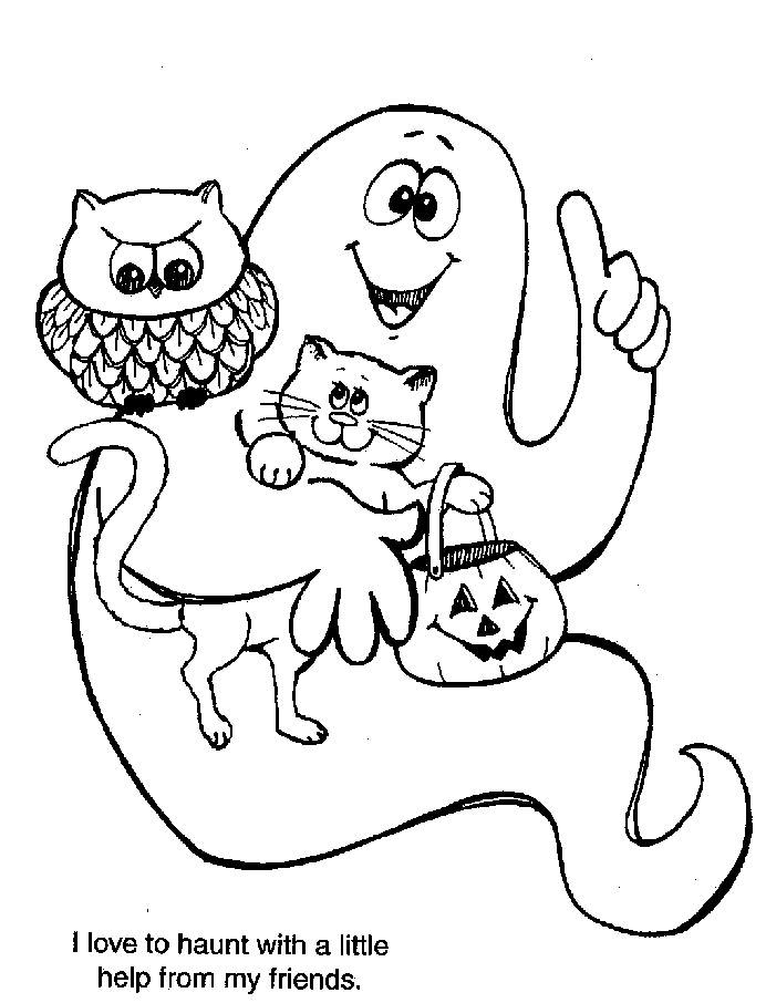 Halloween coloring - Trick or Treat