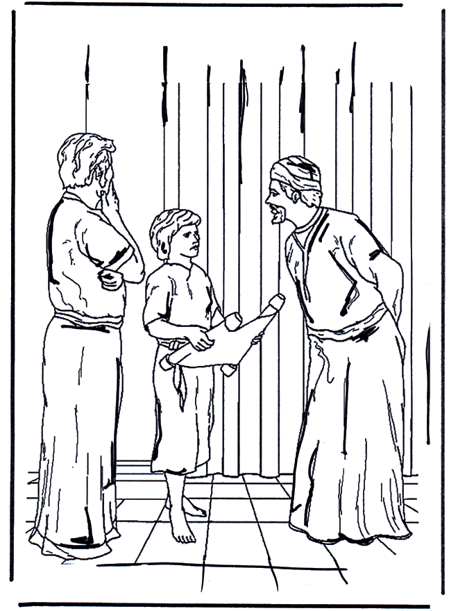 12 years jesus Colouring Pages