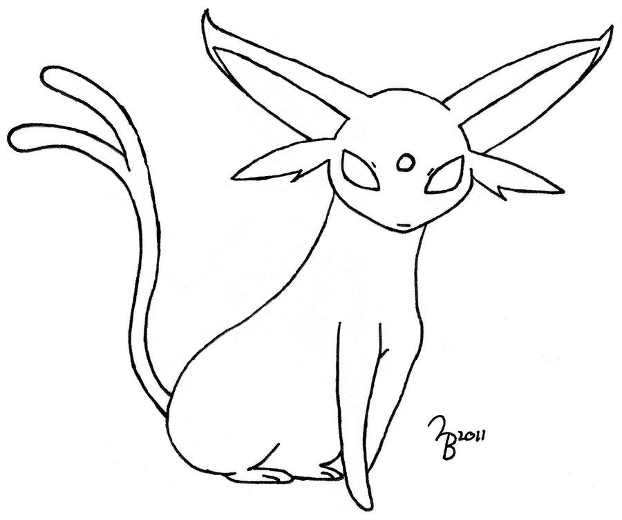 Pokemon Coloring Pages Espeon Images & Pictures - Becuo