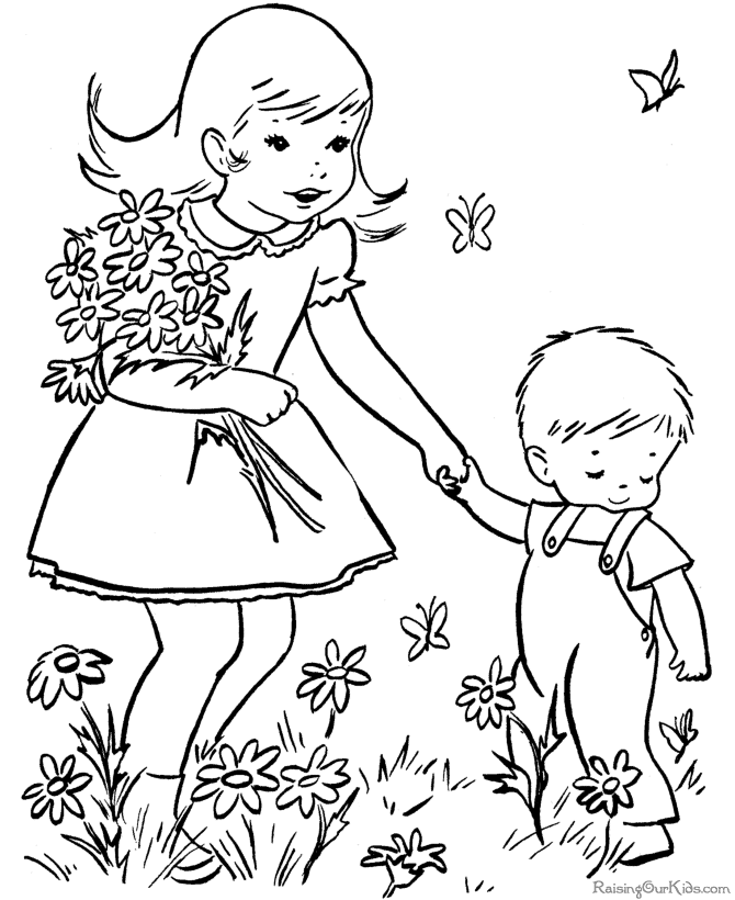 Spring Coloring Pages Printable Free | Free coloring pages