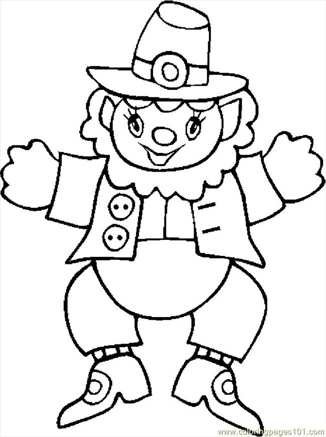 Coloring Pages Leprechaun 17 (Holidays > St. Patrick's Day) - free 