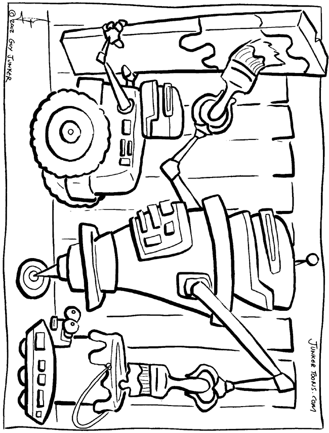 all about me robat Colouring Pages