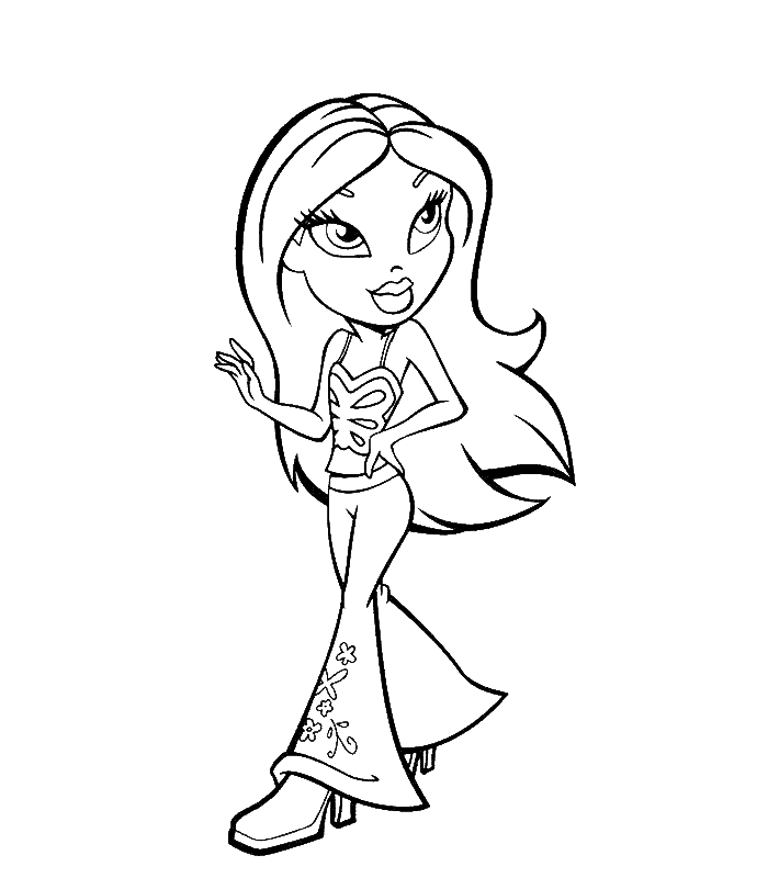 Bratz Dolls Coloring Pages - Coloring Home