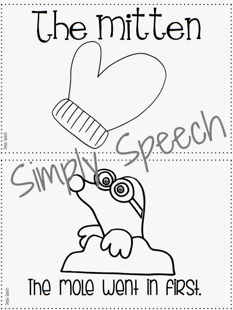 Simply Speech: The Mitten- A Collection of Speech & Language Story 