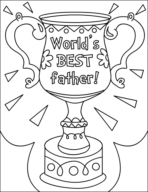 Printable Fathers Day Cards To Color - Coloring Home