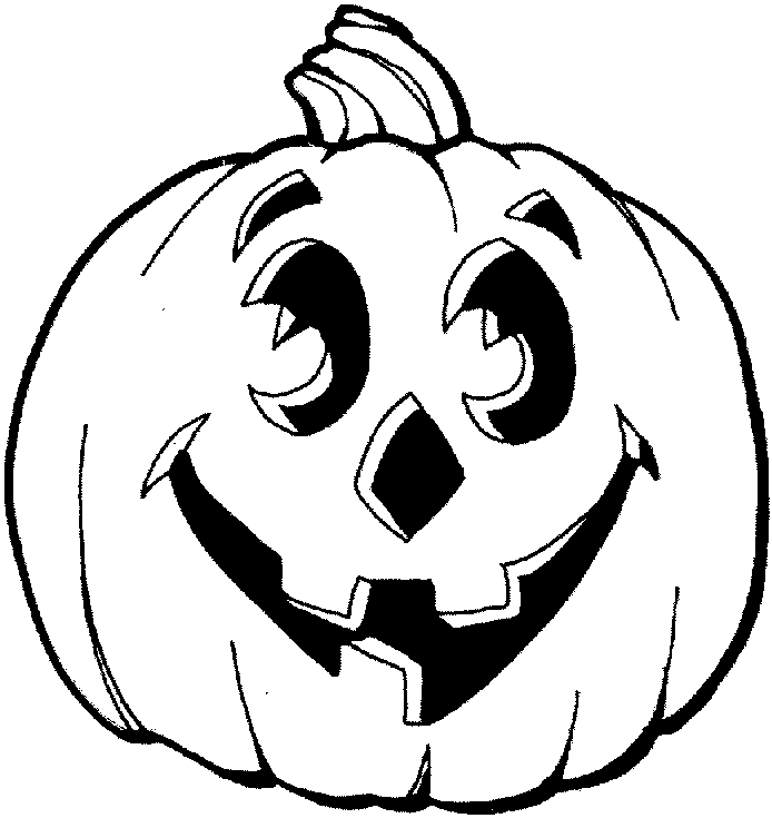 Halloween Pumpkin Coloring Page - Coloring Home