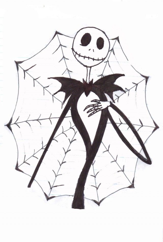 Jack Skeleton Coloring Pages - Coloring Home