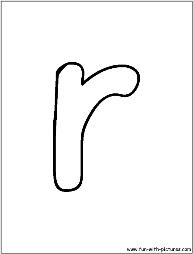 Bubble Letter R Lowercase 199545 R Coloring Page Coloring Home