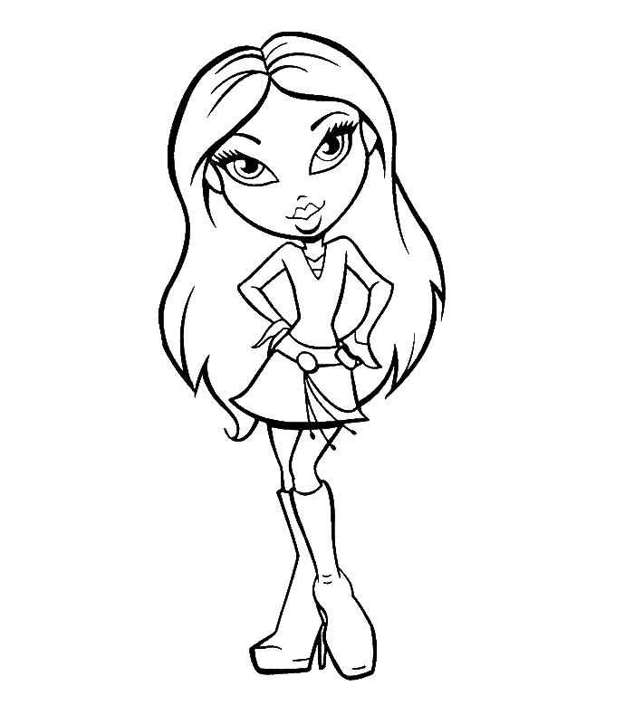 The Bratz Coloring Pages 7 | Free Printable Coloring Pages
