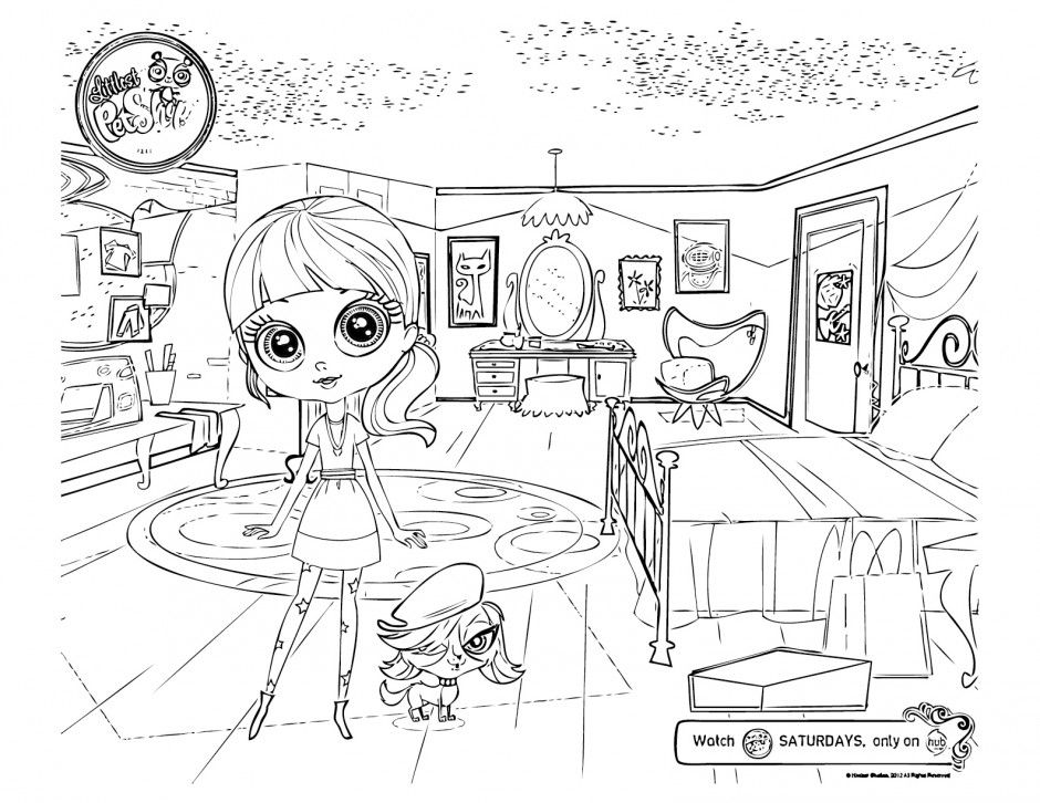 Littlest Pet Shop Coloring Pages To Print Free Coloring Pages 