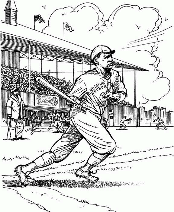 Boston Red Sox Coloring Pages Coloring Home