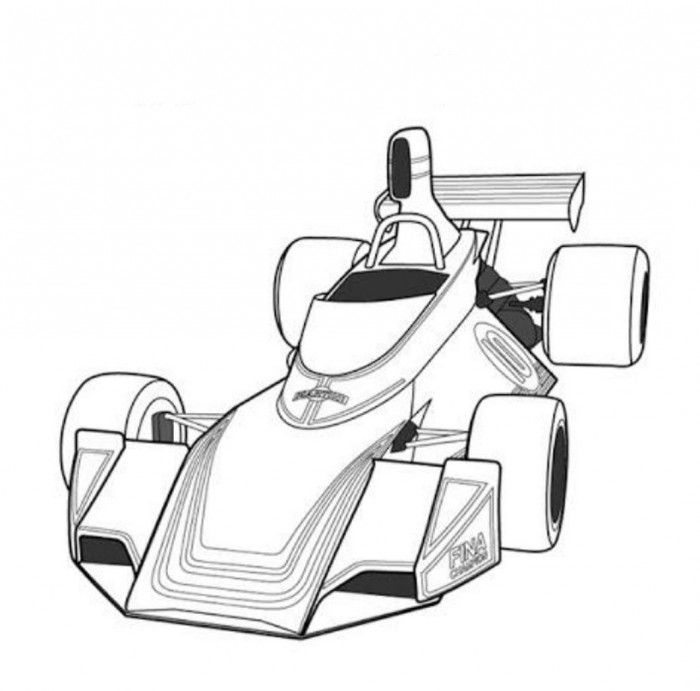 BSA Indy Car Race Coloring Page | Free Online Cars Coloring Pages 