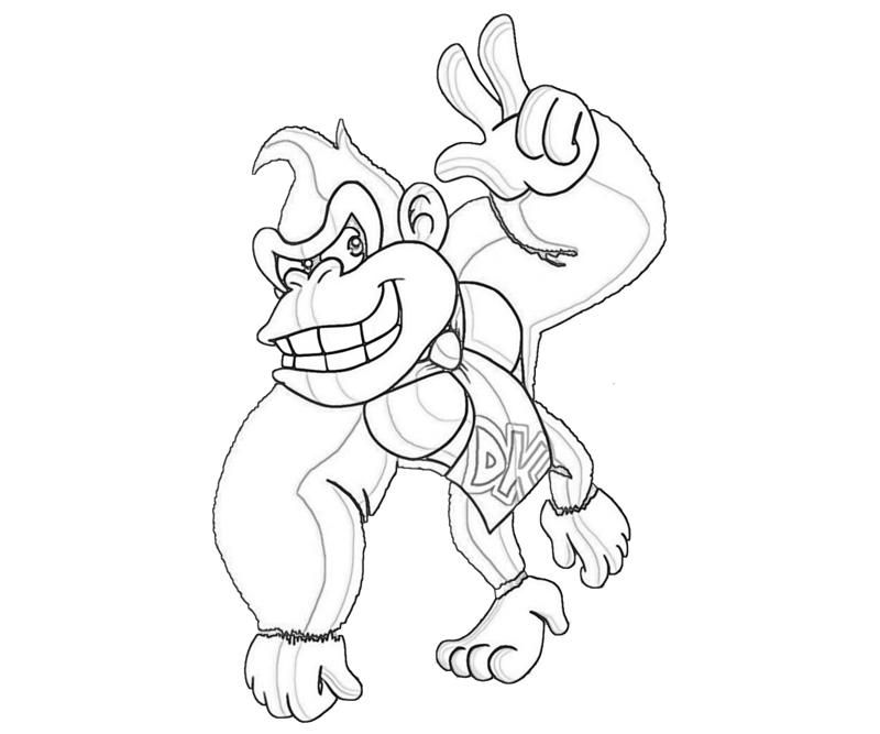 Donkey Kong Country Coloring Pages