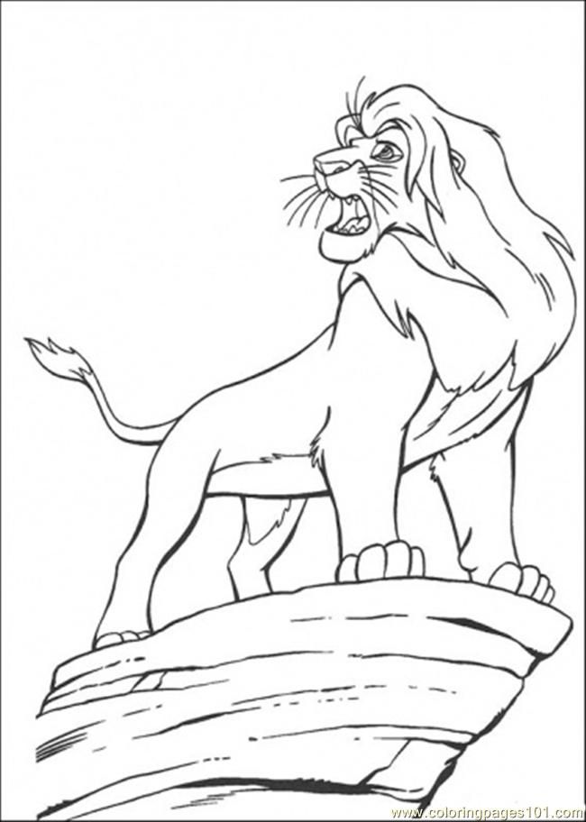simba the lion king Colouring Pages