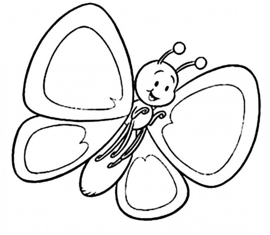 Spring Coloring Pages LITTLE BUTTERFLY Free Printable Coloring 