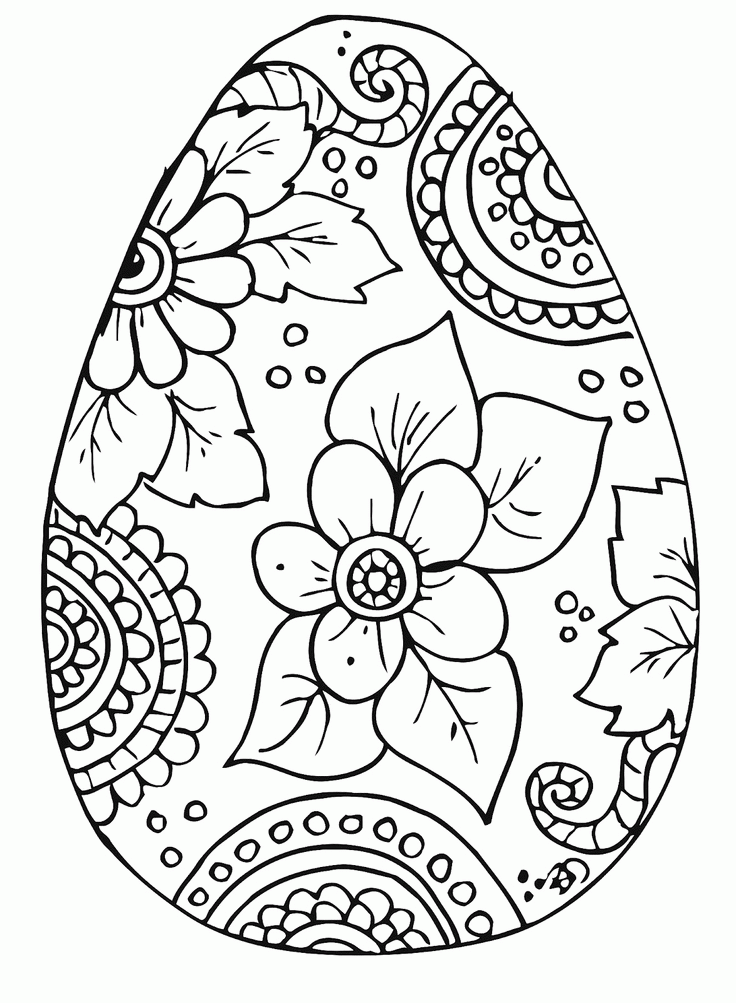Free Printable Easter Egg Coloring Pages Coloring Home