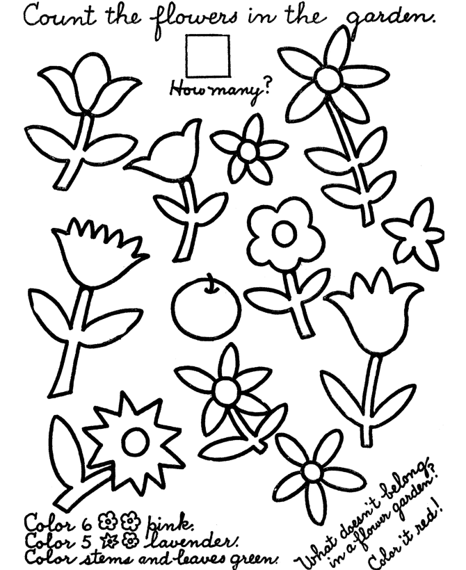Flower Garden Coloring Page | Best | Pictures | Wallpaper | Images 