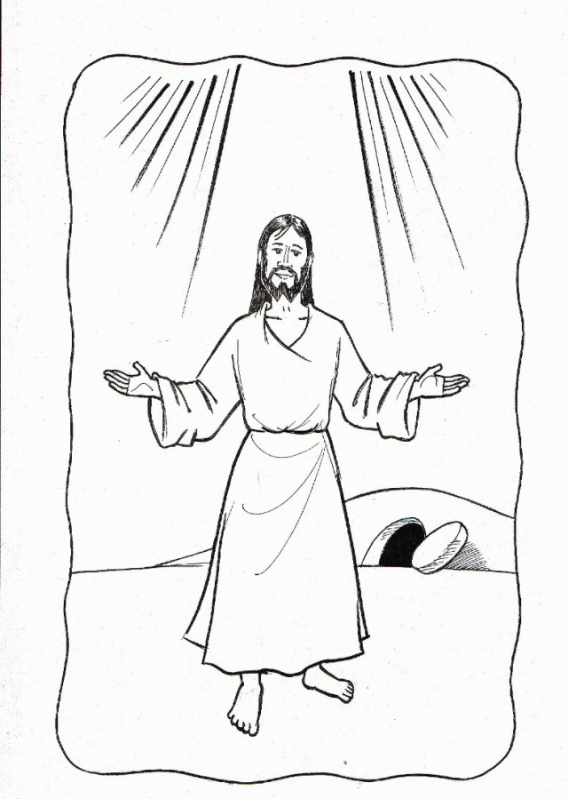 Jesus Has Risen Coloring Page Coloring Pages