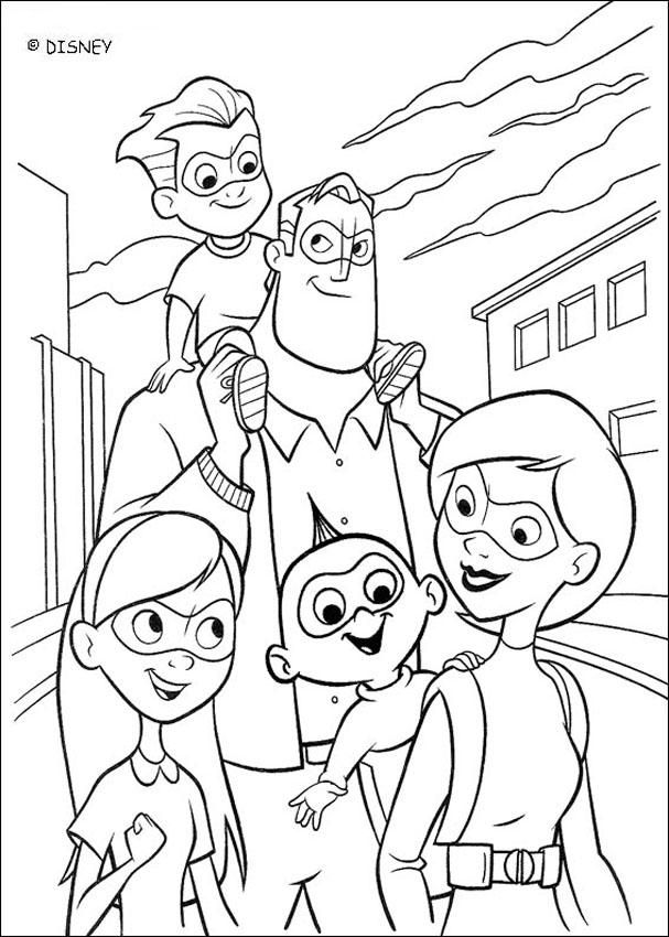 Disney Incredibles Coloring Pages | Find the Latest News on Disney 
