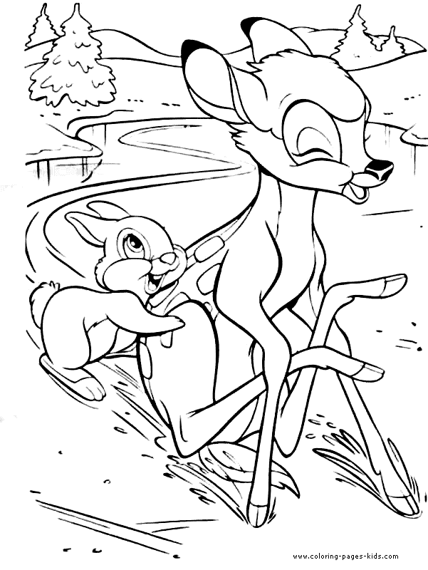 Bambi coloring pages - Coloring pages for kids - disney coloring ...