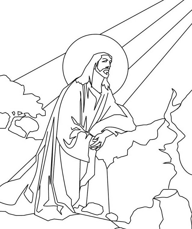 Jesus Coloring Pages Free