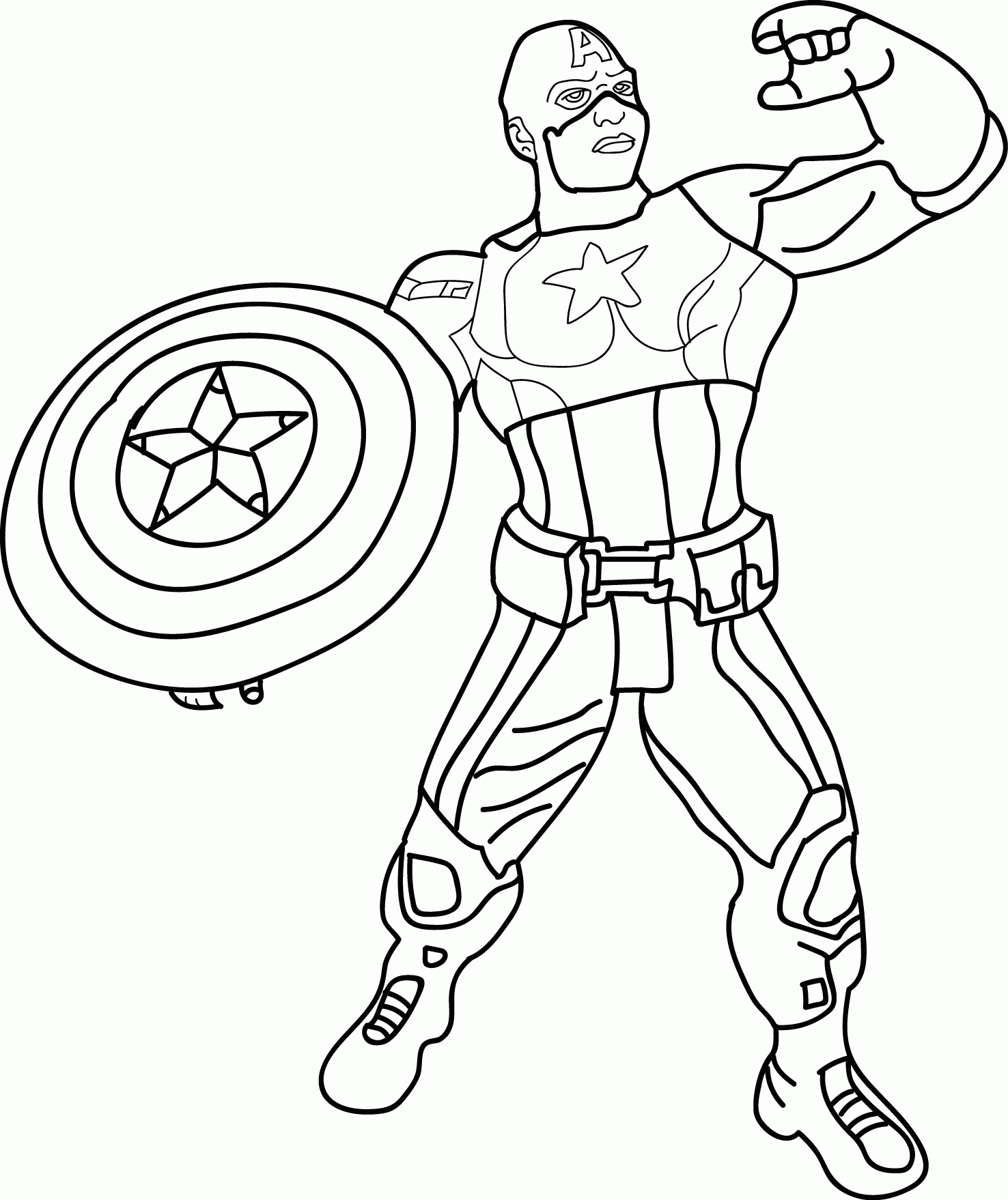 Avengers Captain America Coloring Pages Home Chibi Ages